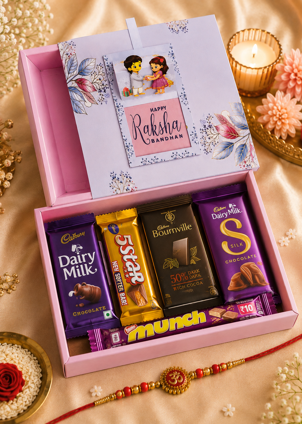 Premium Raksha Bandhan Chocolate Hamper Box 🎁
